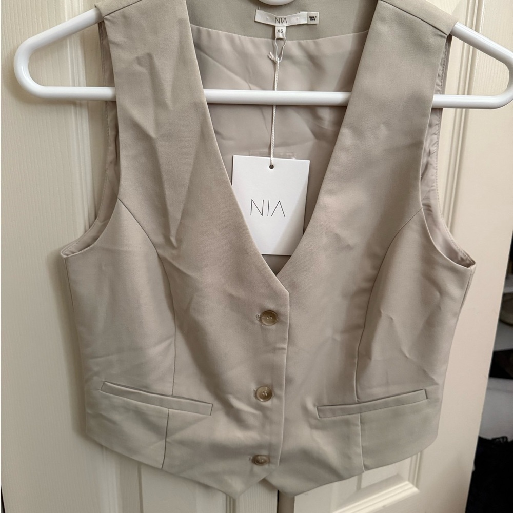 Women's Cream Vest Top